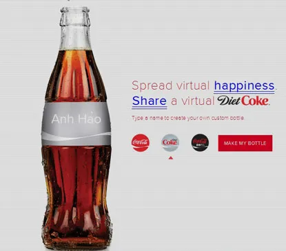 Hướng dẫn in tên trên lon Coca-Cola: In tên trên kiểu chai Coca-Cola dành cho người ăn kiêng, Diet Coke. D3-Huong-dan-tu-in-ten-tren-lon-Coca-Cola.jpg