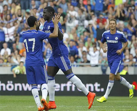 Costa tỏa sáng giúp Chelsea giành chiến thắng ảnh 7 Zouma ăn mừng bàn thắng may mắn