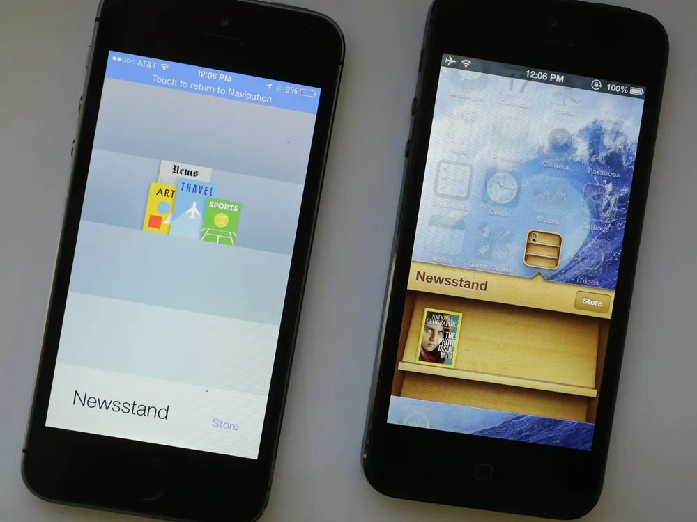 Các ứng dụng như New York Times, Wall Street Journal bị chồng lên nhau trong Newsstand mà không tách ra được. Newsstand cũng không phải thứ nhiều người cần hay hãng tin (như AP) lựa chọn.