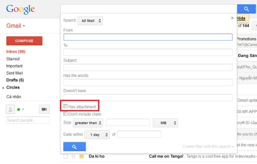 Gmail, dọn dẹp, thư cũ, dung lượng, 15GB