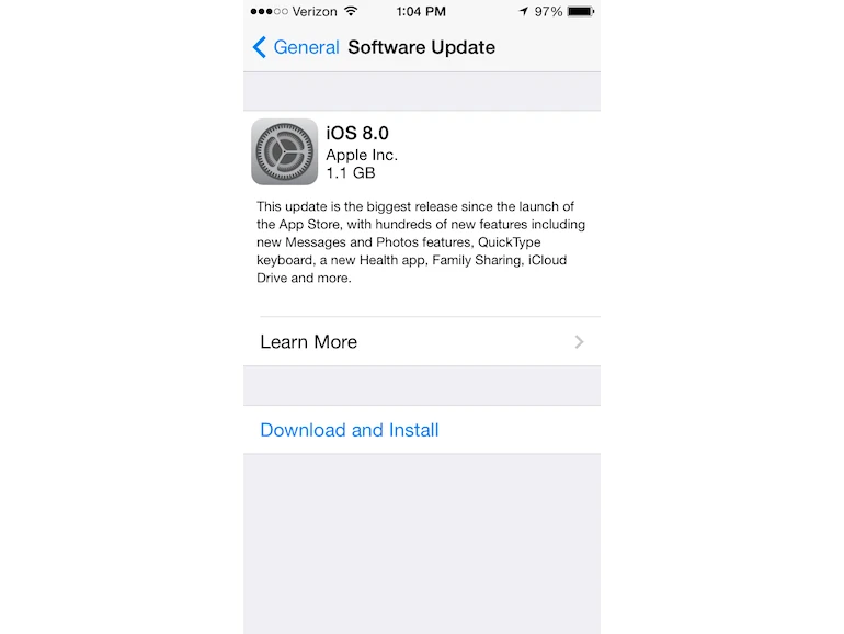 Chọn Download and Install