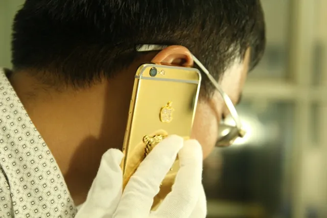  iPhone 6 mạ vàng đầu tiên ở Việt Nam ảnh 5