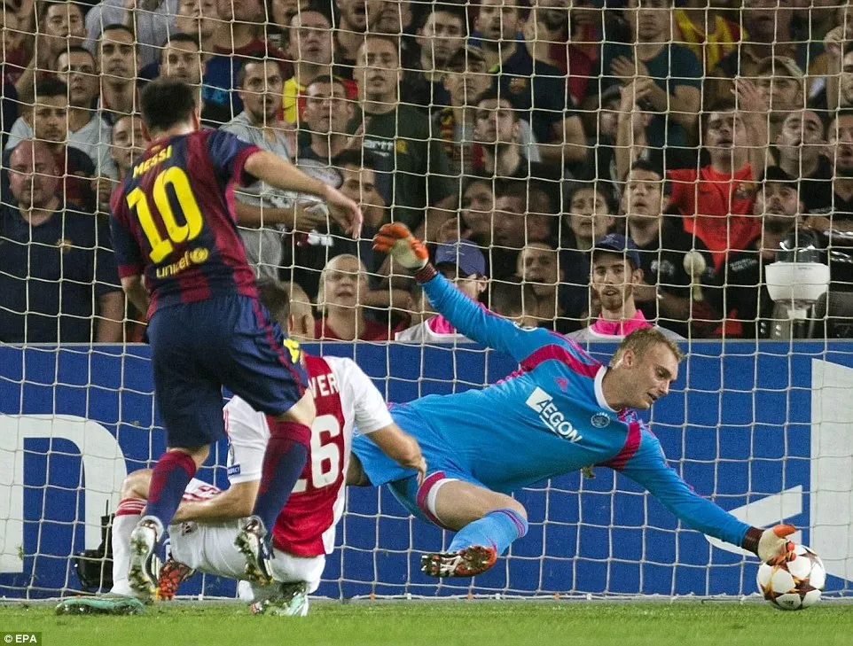 Messi đã có tổng cộng 69 bàn thắng tại Champions League