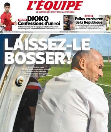 Báo giới Pháp lên tiếng bênh vực Zidane