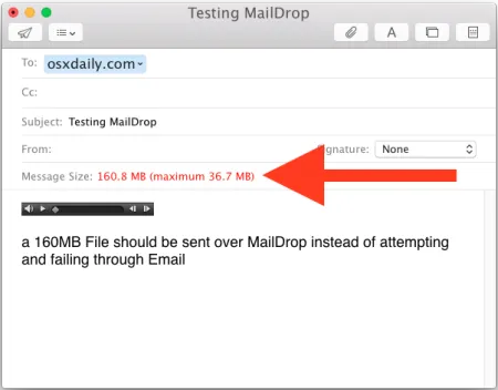 Tuyệt chiêu gửi file dung lượng lớn trên Mac OS X với Mail Drop