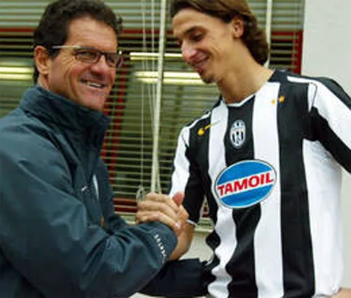 Capello và Ibra tại Juventus. Ảnh:AFP ca-3973-1416910238.jpg