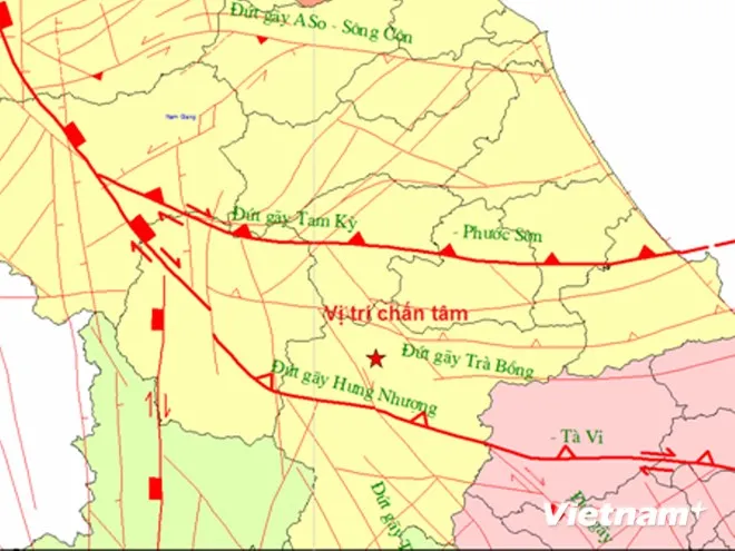 Lại xảy ra động đất 2,1 độ Richter tại khu vực Bắc Trà My ảnh 1
