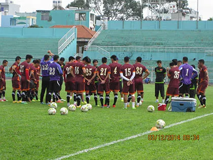 Chùm ảnh tuyển VN tập luyện trên sân Thống Nhất: Trông rất sung và vui vẻ ảnh 2