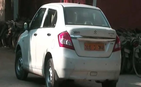 Chiếc xe đã chở nữ hành khách tối 5-12. Ảnh: NDTV