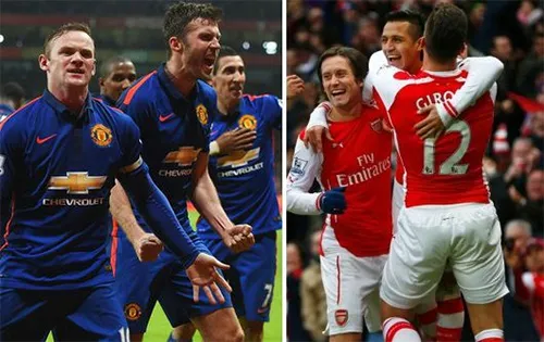 Rooney (trái) chưa một lần được nâng Cup FA trong màu áo Man Utd. 3-6971-1425880616.jpg