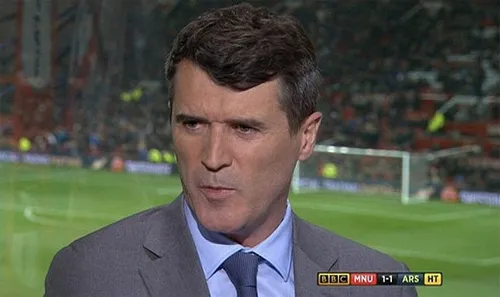 Keane có lý do để nặng lời với các cầu thủ hiện tại của Man Utd. Ảnh chụp màn hình. 1-1497-1425943249.jpg