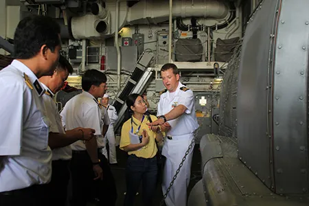 Chùm ảnh: Trên khu trục hạm siêu hiện đại của Hải quân Hoa Kỳ ảnh 7 Chùm ảnh: Trên khu trục hạm siêu hiện đại của Hải quân Hoa Kỳ ảnh 7