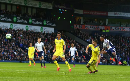 Berahino mở tỷ số từ cú sút xa. Ảnh:BPI. 28D577CB00000578-3086700-image-7243-3025