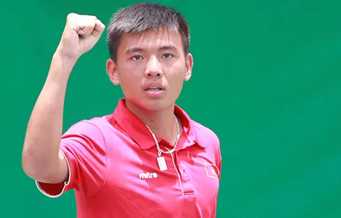 Lý Hoàng Nam khởi đầu suôn sẻ tại Gland Slam trẻ thứ hai trong năm. Ảnh:Đức Đồng. HOANG-NAM-12-9315-1433122302.jpg