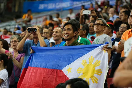 Những hình đẹp trên khán đài SEA Games 28 ảnh 1 Những hình đẹp trên khán đài SEA Games 28 ảnh 1