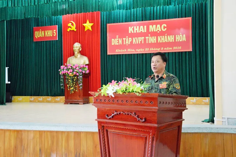 Khai mạc diễn tập khu vực phòng thủ tỉnh Khánh Hòa ảnh 1 Khai mạc diễn tập khu vực phòng thủ tỉnh Khánh Hòa ảnh 1