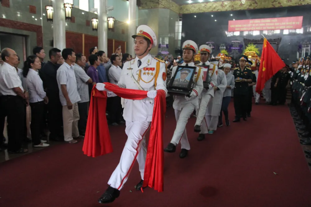 Lễ truy điệu 3 phi công hi sinh khi làm nhiệm vụ ảnh 1 Lễ truy điệu 3 phi công hi sinh khi làm nhiệm vụ ảnh 1