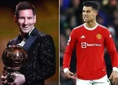Thua ở bán kết, Messi và Ronaldo giành quả bóng đồng 2021