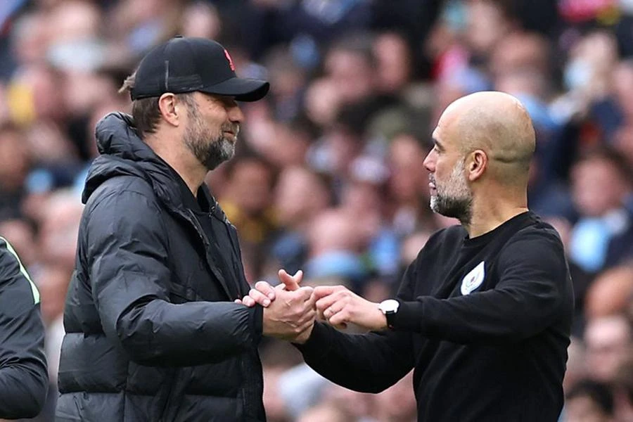 Klopp và Guardiola đã tạo nên màn đối đầu kinh điển. ẢNH: GETTY