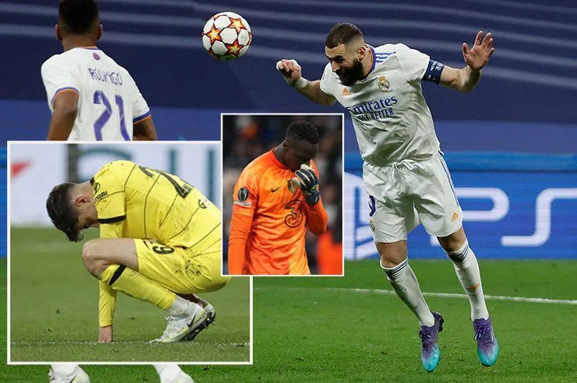 Pha lập công quyết định của Benzema khiến Chelsea ôm hận vì "cầm vàng mà để vàng rơi". ẢNH: MIRROR Pha lập công quyết định của Benzema khiến Chelsea ôm hận vì "cầm vàng mà để vàng rơi". ẢNH: MIRROR