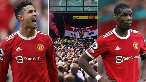 Điểm nhấn trong trận MU gặp Norwich là Ronaldo, Pogba và các fan &quot;quỷ đỏ&quot; phản đối cầu thủ và CLB. ẢNH: MIRROR