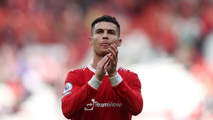 Ronaldo đã ghi được 21 bàn thắng cho Man United ở mùa giải này. ẢNH: GETTY