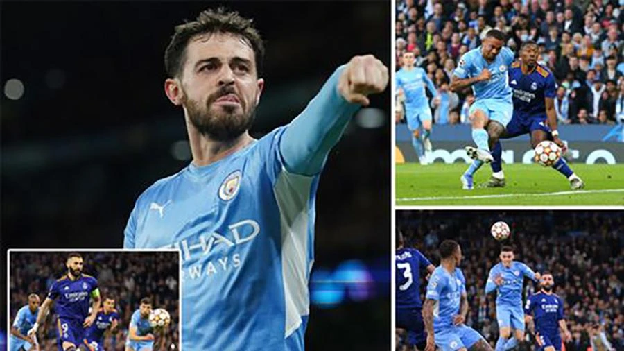 Real Madrid và Man City đã tạo nên một trận đấu cực kỳ hấp dẫn và kịch tính. ẢNH: MIRROR