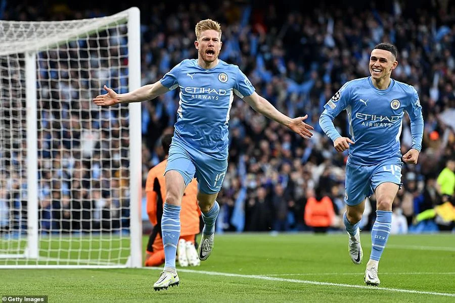 Man City có lợi thế dẫn 1 bàn trước trận lượt về trên đất khách. ẢNH: GETTY