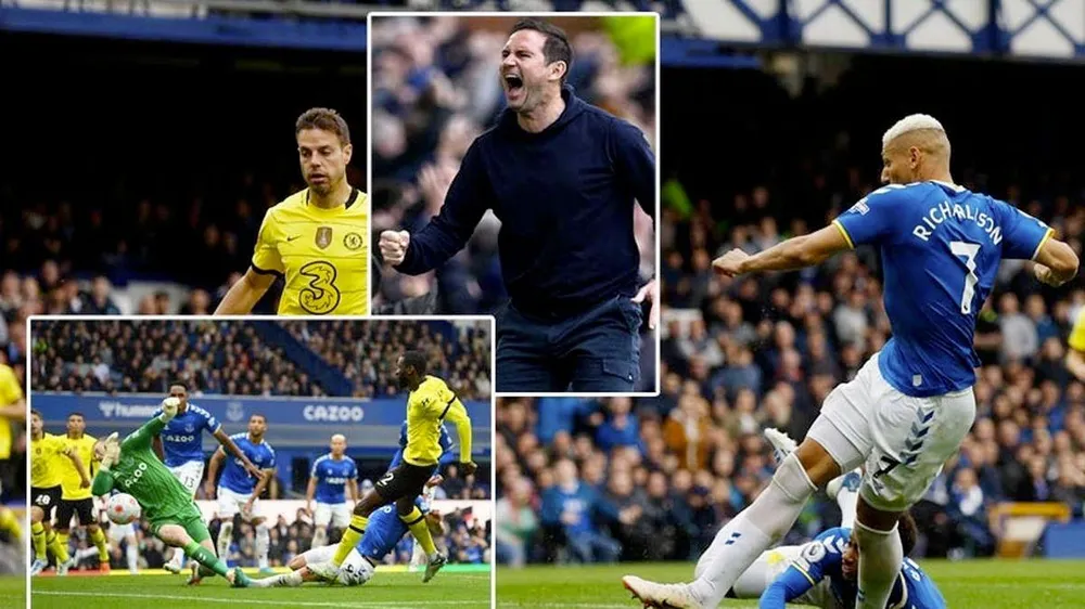 Chelsea nhận thất bại muối mặt trước Eveton. ẢNH: MIRROR