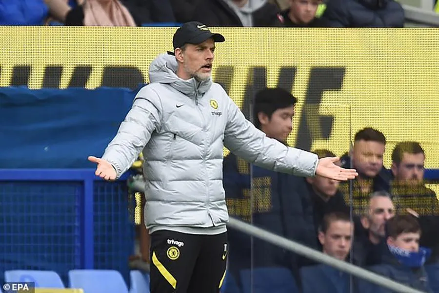 Tuchel lo sợ Chelsea mất vé dự Champions League mùa tới. ẢNH: EPA