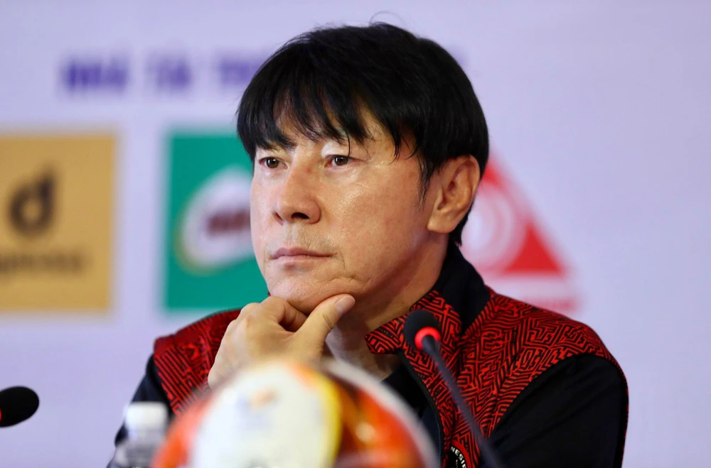 HLV Shin Tae-yong nhận nhiệm vụ giúp U-23 Indonesia vô địch SEA Games. ẢNH: ANH DUY