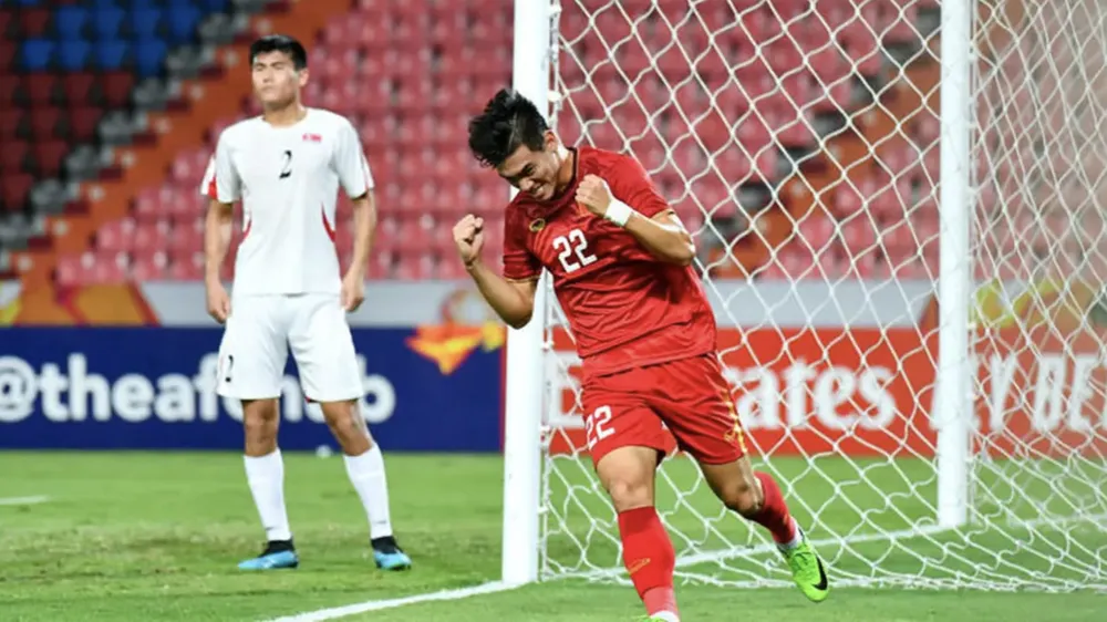 Tiến Linh là tiền đạo chủ lực của U-23 Việt Nam. ẢNH: AFC Tiến Linh là tiền đạo chủ lực của U-23 Việt Nam. ẢNH: AFC