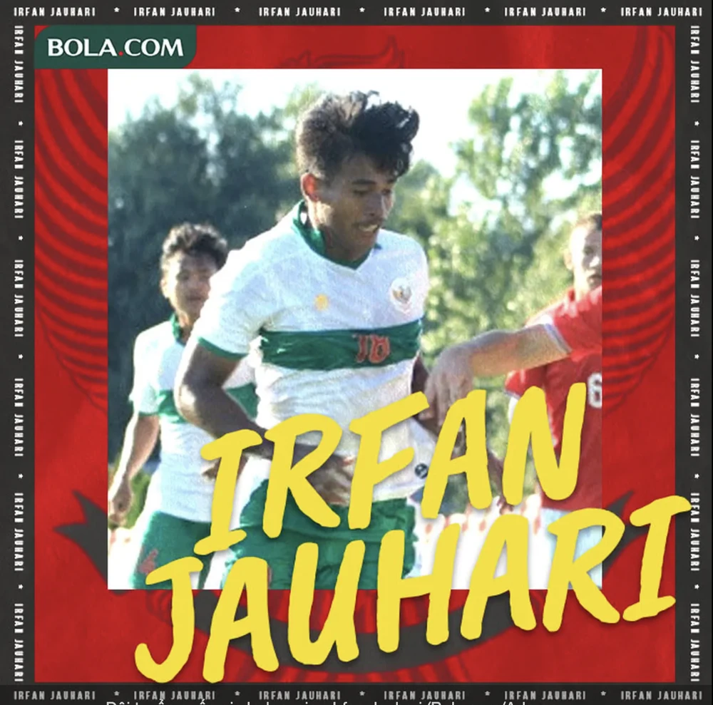Irfan Jauhari đá chính trong trận U-23 Indonesia thua Việt Nam 0-3. ẢNH: BOLA Irfan Jauhari đá chính trong trận U-23 Indonesia thua Việt Nam 0-3. ẢNH: BOLA