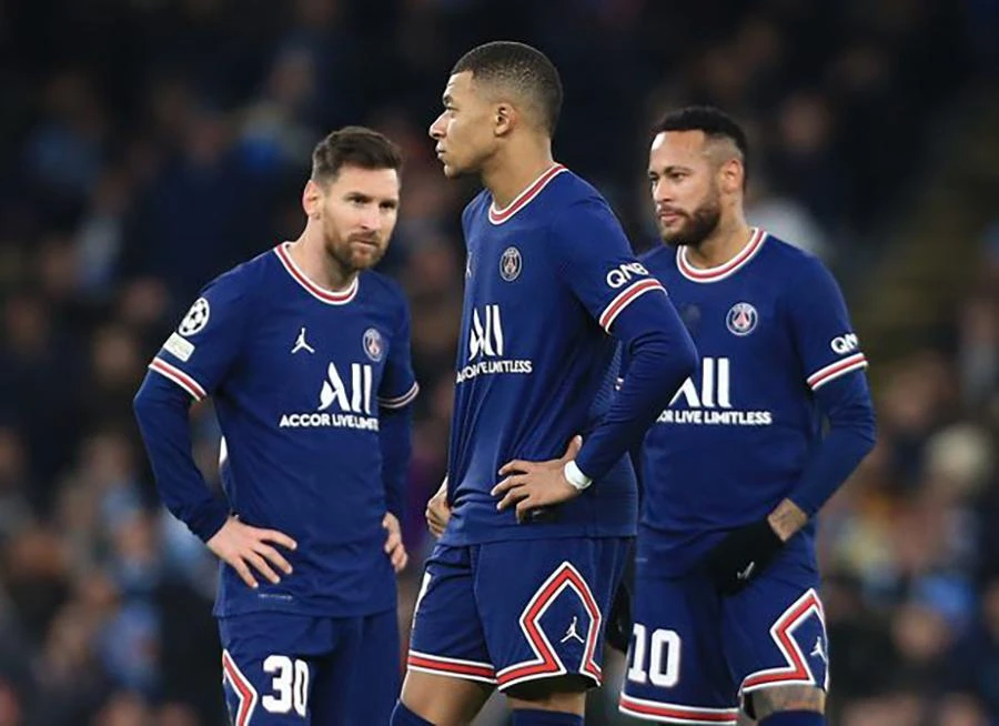 Messi, Mbappe và Neymar đang hưởng lương cao nhất PSG. ẢNH: GETTY