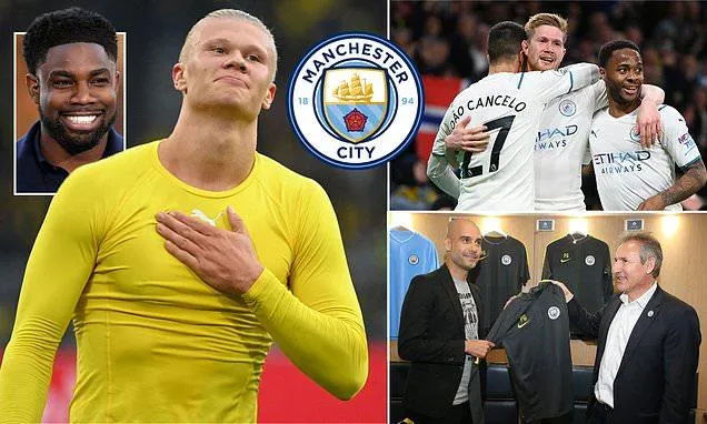 Haaland rời Borussia Dortmund gia nhập Man City vào mùa tới. ẢNH: DAILY MAIL