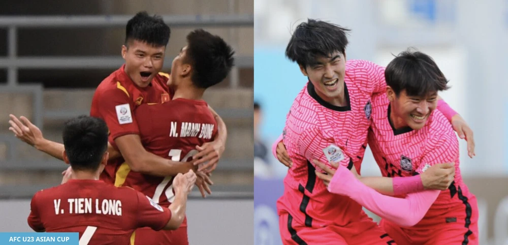 U-23 Việt Nam tái đấu với U-23 Hàn Quốc tại VCK U-23 châu Á sau hơn 4 năm. ẢNH: AFC