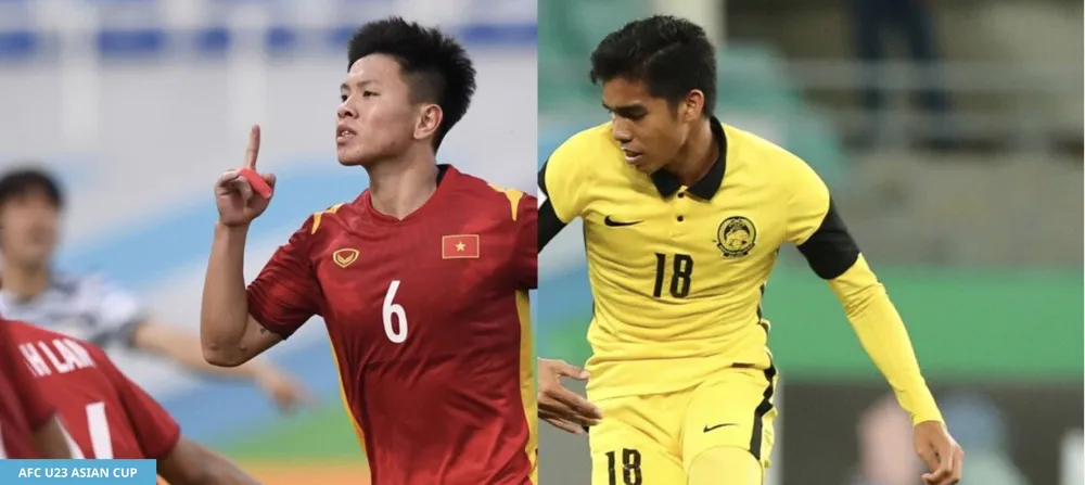 U-23 Việt Nam tái đấu U-23 Malaysia sau trận bán kết SEA Games 31 thắng 1-0. ẢNH: AFC