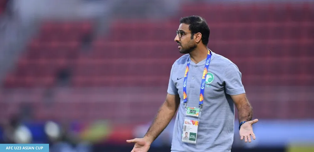 HLV Saad Al Shehri của U-23 Saudi Arabia. ẢNH: AFC