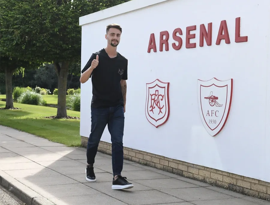 Fabio Vieira chính thức gia nhập Arsenal. ẢNH: GETTY