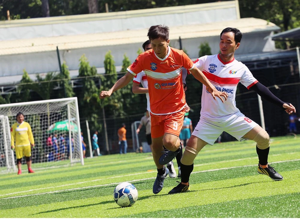 Tấn Đào đã có 1 bàn thắng tại giải Hội nhà báo TP.HCM năm nay.