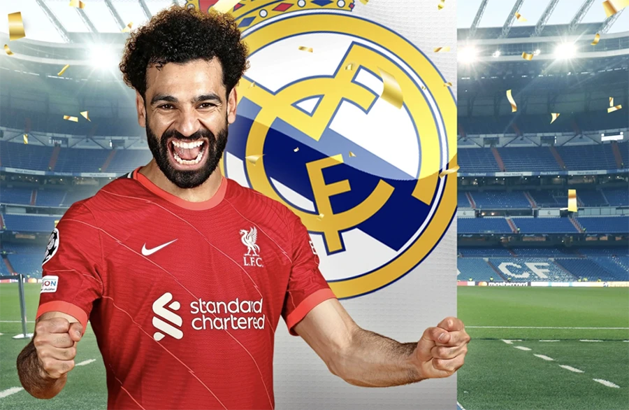 Salah trong tầm ngắm của Real Madrid sau khi họ ký hợp đồng... hụt với Mbappe. ẢNH: SUN SPORTS