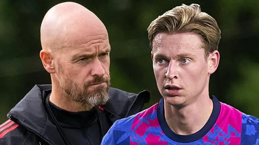 Ten Hag coi De Jong là hạt nhân trong mục tiêu tái thiết MU. ẢNH: MIRROR