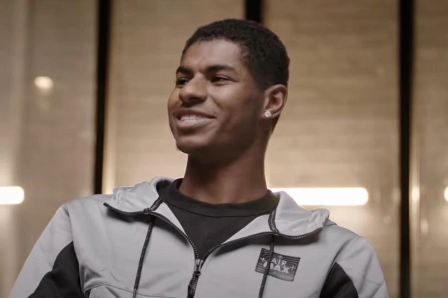 Rashford trả lời phỏng vấn UNINTERRUPTED. ẢNH: DAILY STAR.