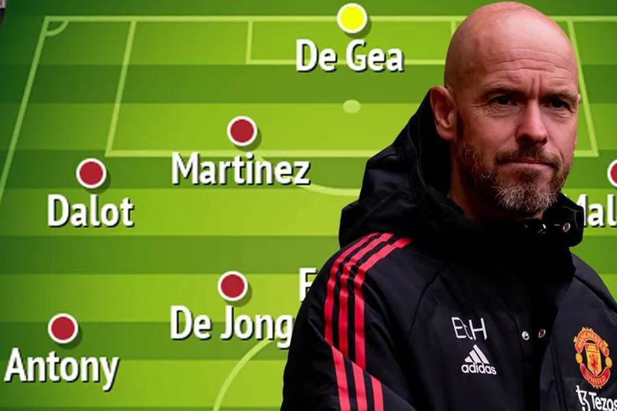 Đội hình trong mơ của Ten Hag cần thêm De Jong và Anthony. ẢNH: MIRROR