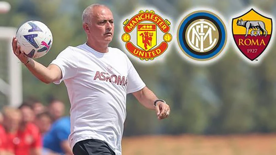Mourinho giành 3 cúp châu Âu cùng MU, Inter Milan, AS Roma và Porto. ẢNH: MIRROR