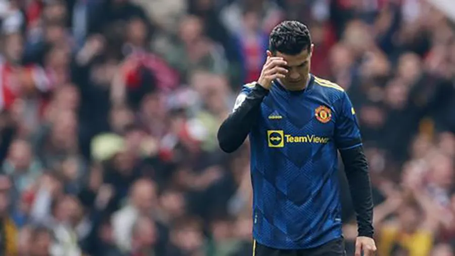 Ronaldo đang tìm cách rời Old Trafford để được chơi ở Champions League. ẢNH: GETTY