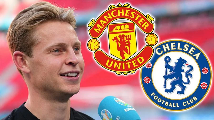 Chelsea có nhiều lợi thế hơn Man Utd trong việc ký hợp đồng với De Jong. ẢNH: MIRROR