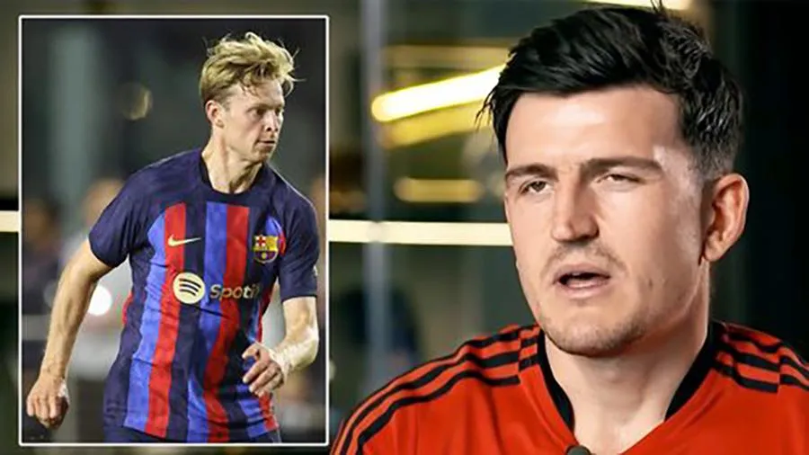 Maguire không muốn mình là một phần của vụ chuyển nhượng De Jong đến MU. ẢNH: MIRROR