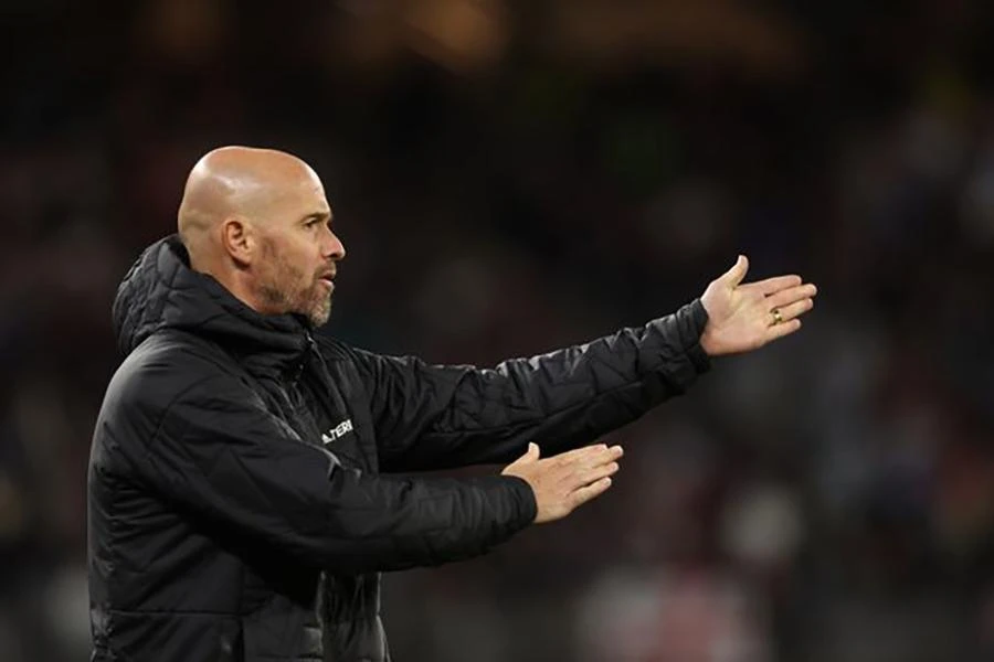 Ten Hag sẽ bỏ túi 3 triệu bảng Anh nếu MU có suất đá Champions League mùa tới. ẢNH: GETTY