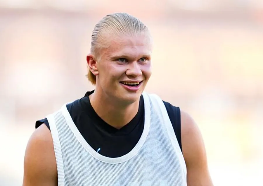 Haaland gia nhập Man City từ Borussia Dortmund với giá phá vỡ hợp đồng 51 triệu bảng Anh. ẢNH: GETTY Haaland gia nhập Man City từ Borussia Dortmund với giá phá vỡ hợp đồng 51 triệu bảng Anh. ẢNH: GETTY